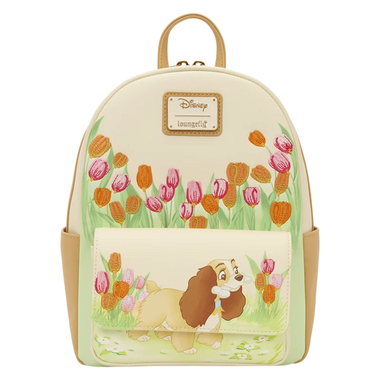 Lady en de Vagebond Loungefly Pastel Rugzak – charmante Disney rugzak met Lady & Tramp design