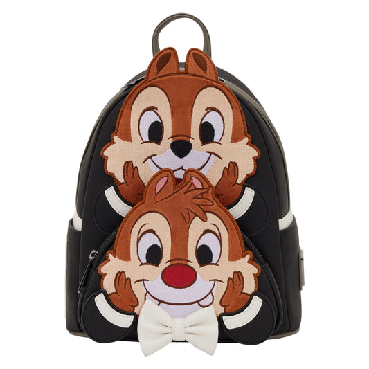 Loungefly Knabbel en Babbel Two Chips and a Miss rugzak met kleurrijk Disney ontwerp en speelse details.