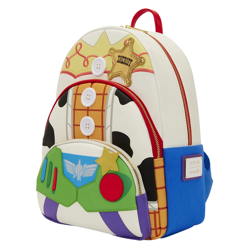 Officiële Loungefly Toy Story 5 mini backpack met Jessie, Woody en Buzz voor Disney fans en verzamelaars