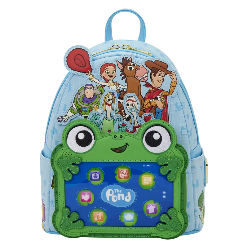 Loungefly Toy Story 5 rugzak met kleurrijk Disney Pixar ontwerp en iconische personages voor fans en verzamelaars