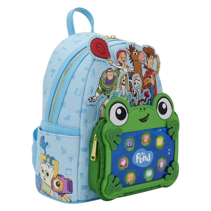 Officiële Loungefly Toy Story 5 mini backpack met hoogwaardige afwerking en unieke Disney Pixar details
