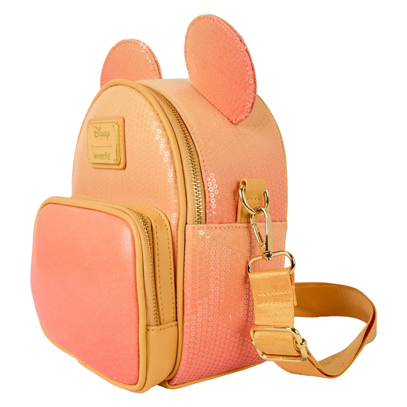 Loungefly Disney Mickey Mouse glitter tas te dragen als crossbody of rugzak