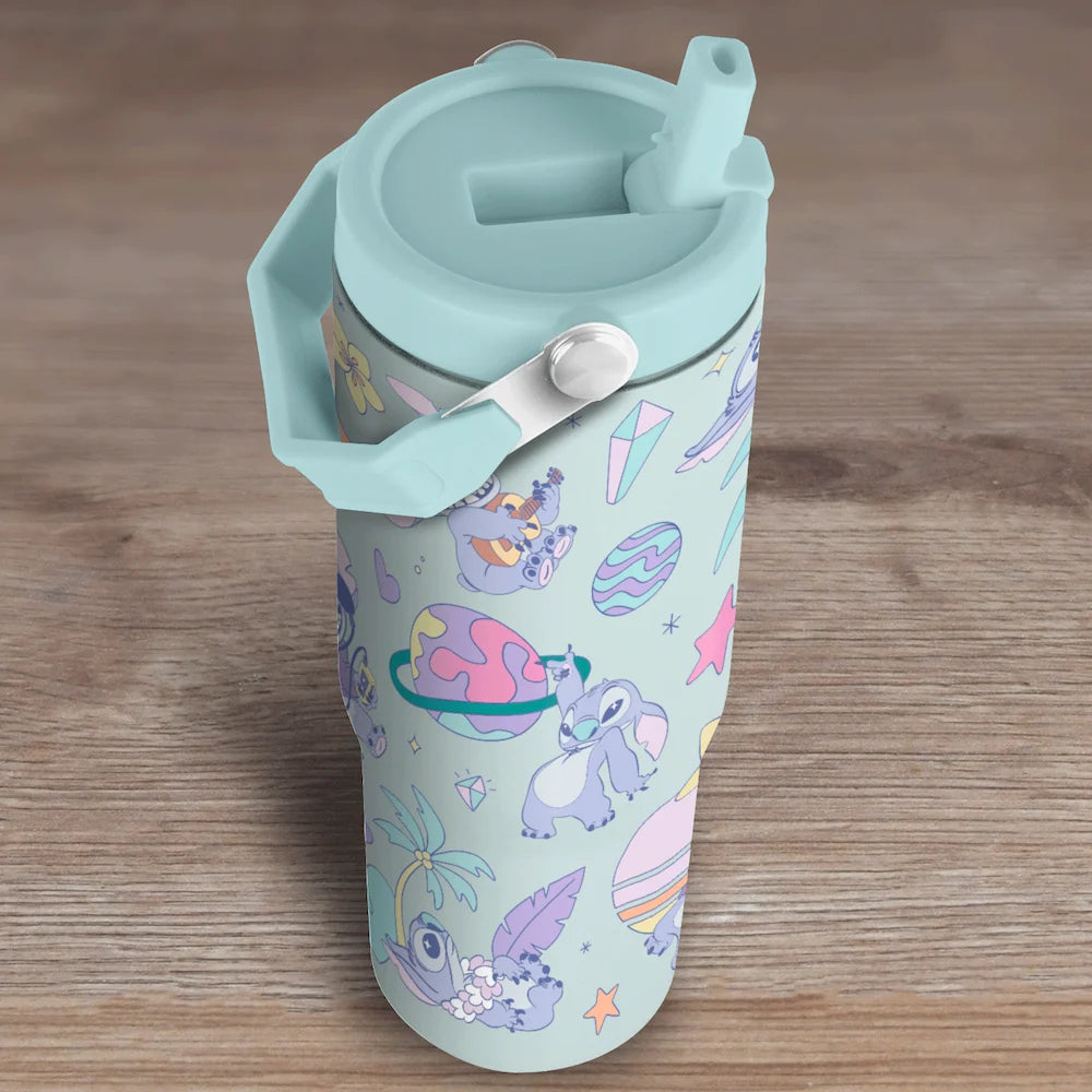 Officiële Disney Stitch XL fles met vrolijk ontwerp en handig handvat voor onderweg en dagelijks gebruik.