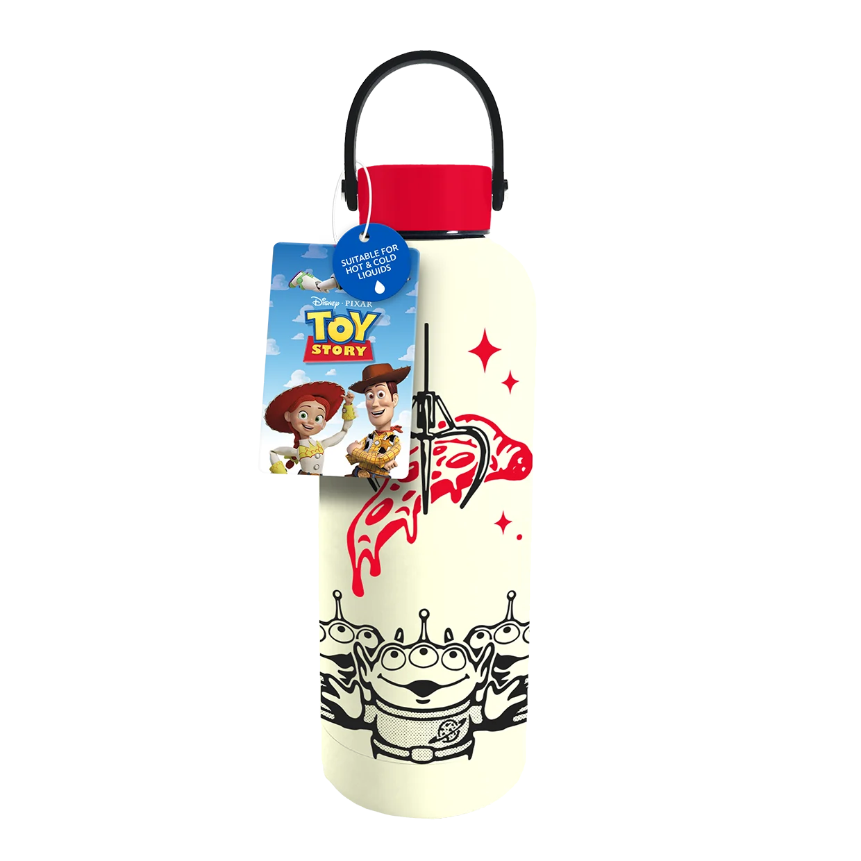 Toy Story Pizza Planet drinkfles met Disney Pixar design, herbruikbare waterfles geïnspireerd op Pizza Planet uit Toy Story films voor dagelijks gebruik