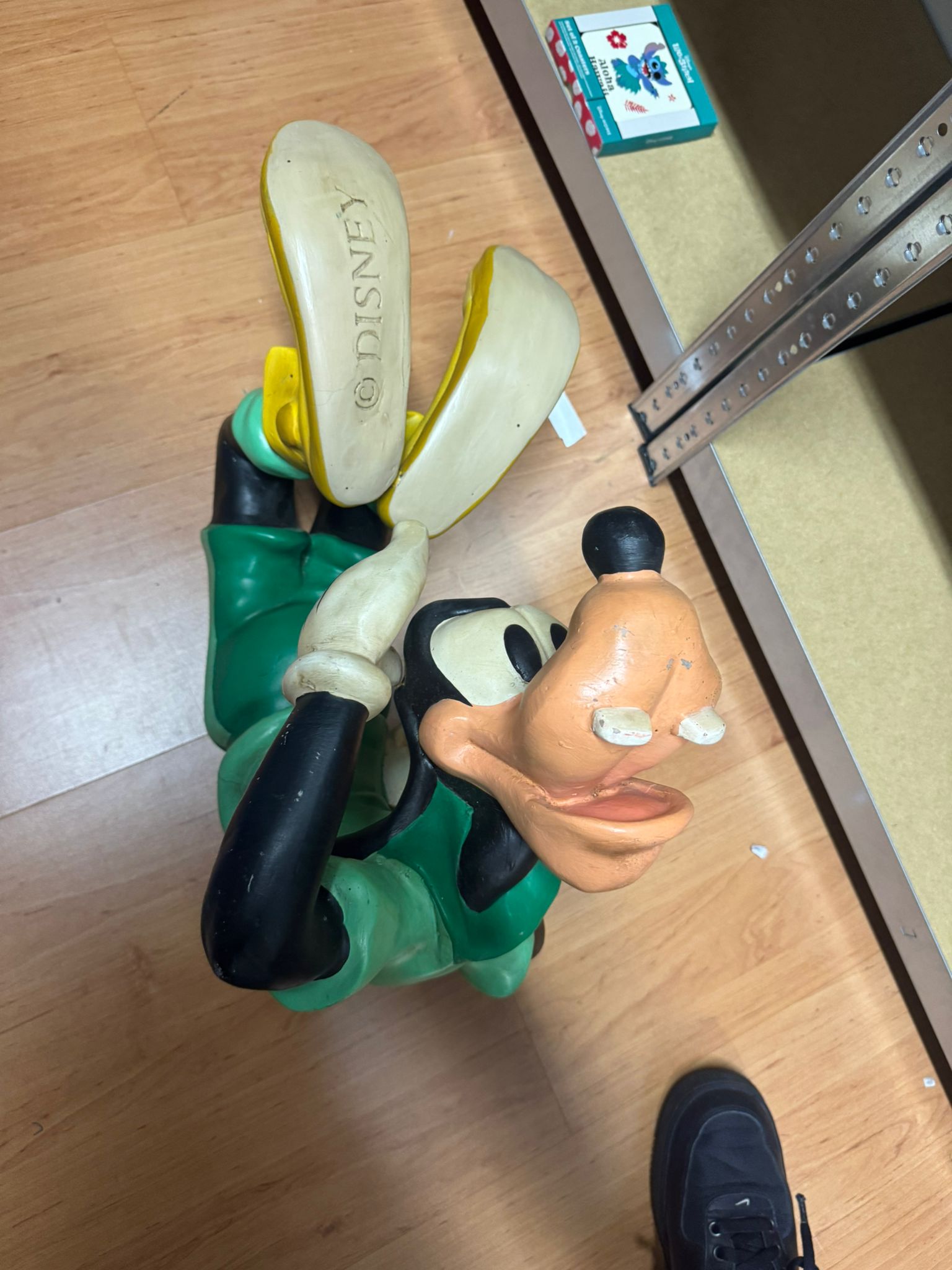 Detail van vintage Goofy Disney figurine