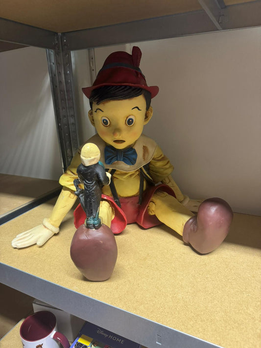 Pinokkio met Japie Krekel vintage Disney beeld