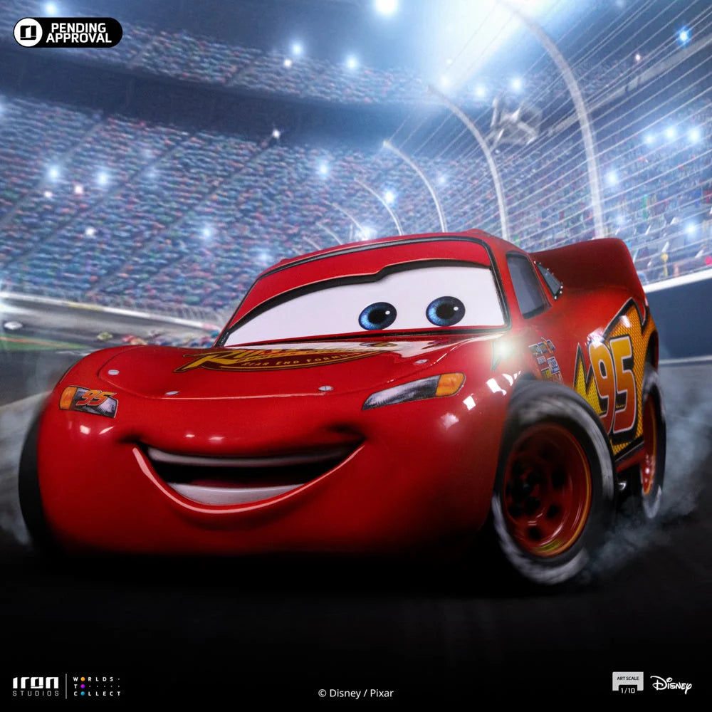 Iron Studios Cars Lightning McQueen 1/10 statue voor verzamelaars
