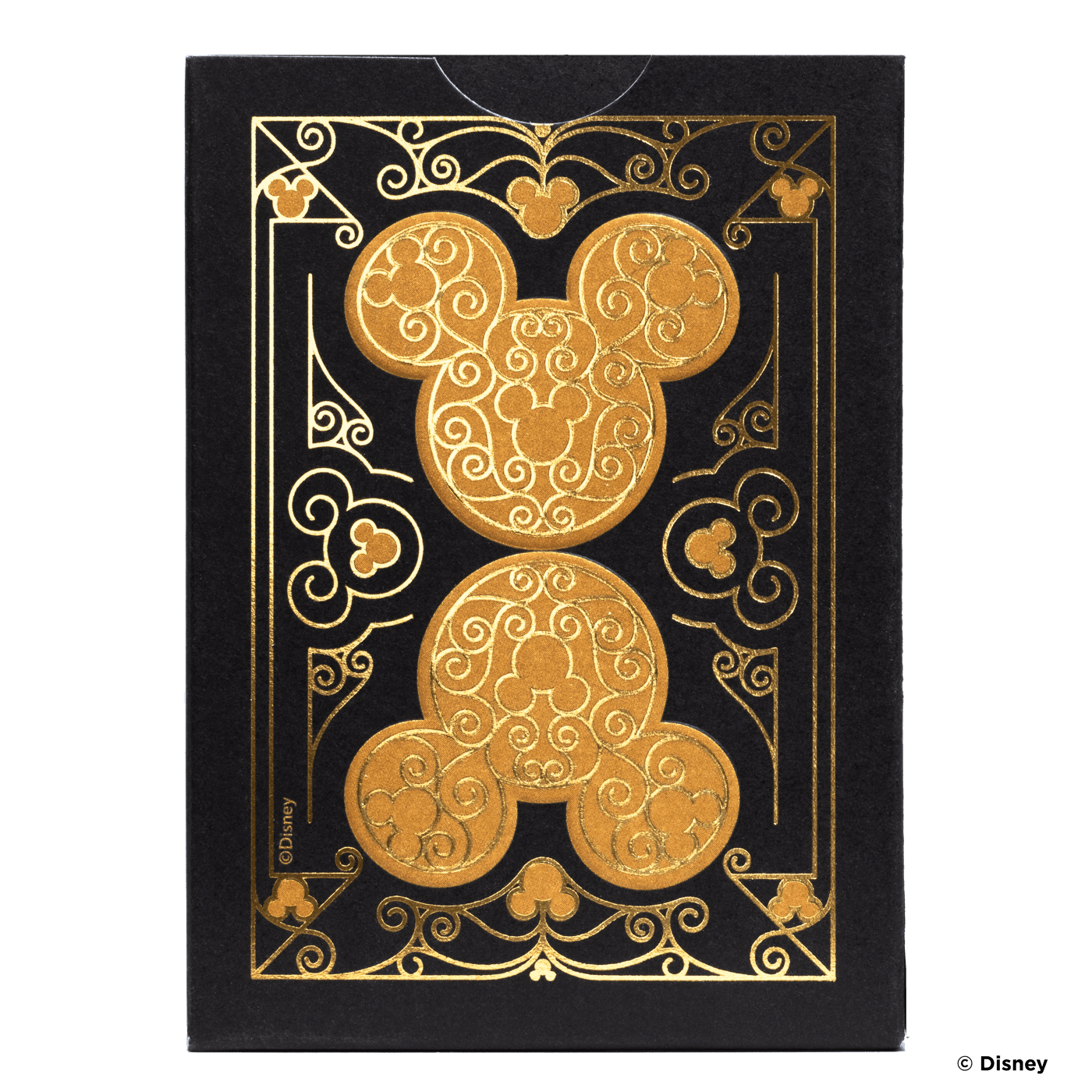 Bicycle Mickey Mouse speelkaarten met elegante zwarte achtergrond.