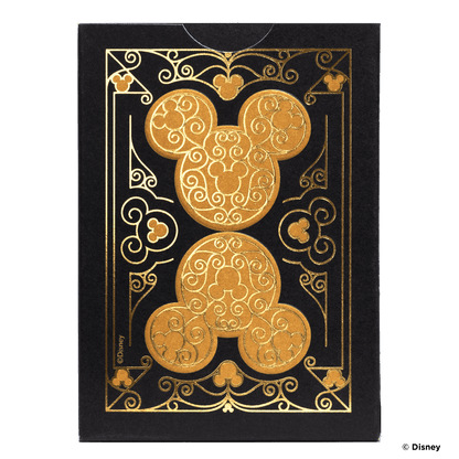 Bicycle Mickey Mouse speelkaarten met elegante zwarte achtergrond.
