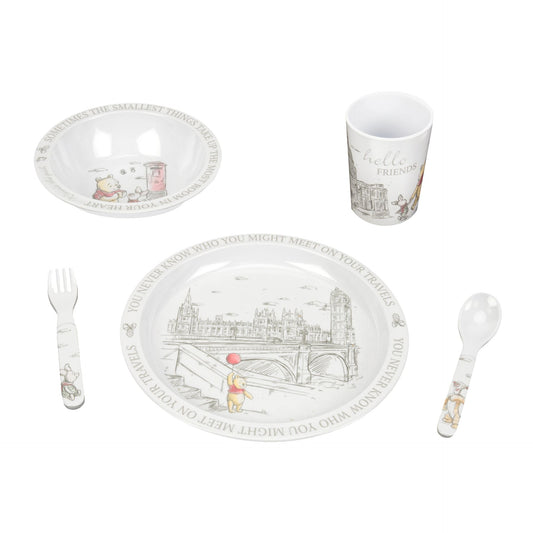 Disney Baby Winnie The Pooh 5-delige Ontbijtset - Started With The Mouse