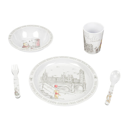 Disney Baby Winnie The Pooh 5-delige Ontbijtset - Started With The Mouse