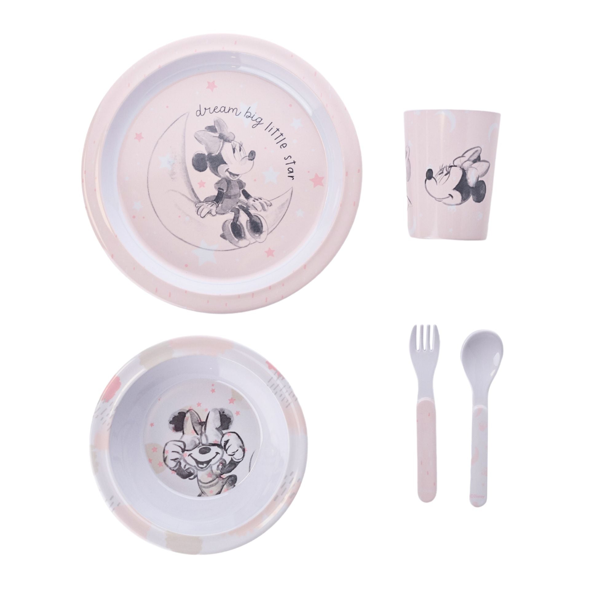 Disney Baby Minnie Mouse 5-delige Ontbijtset - Started With The Mouse