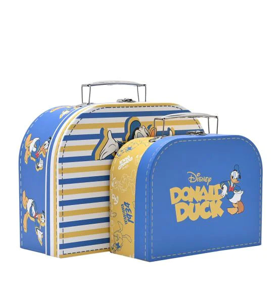 Set Donald Duck opbergkoffertjes in verschillende formaten voor het opbergen van speelgoed, boeken en accessoires, perfect als decoratie voor de kinderkamer.