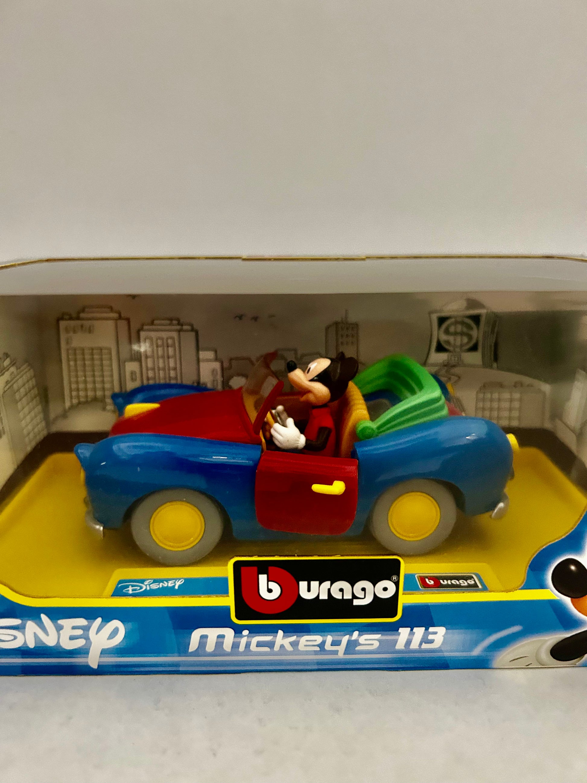 Metal Car Bburago Mickey Mouse 113 1:24 - Started With The Mouse
