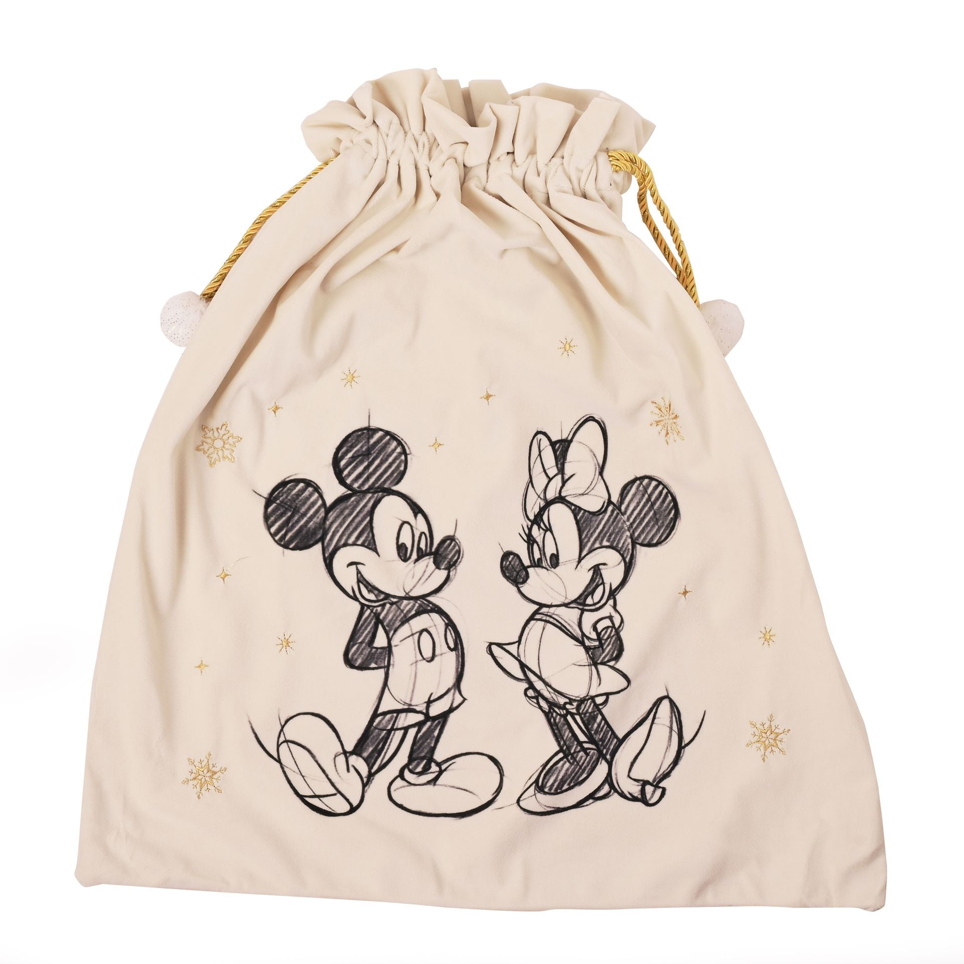 Disney Mickey en Minnie Mouse Fluwelen Kerstzak - [shop_namen] - [product-type] 