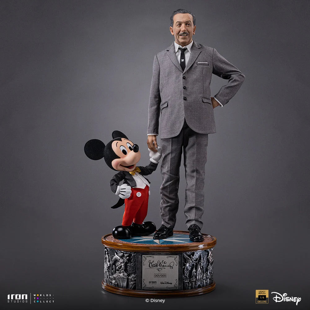 Iron Studios Walt Disney en Mickey Mouse 1/4 statue Legacy Replica Disney collectible