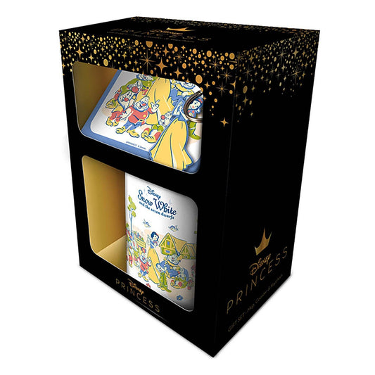 "Snow White And The Seven Dwarfs Gift Set: Charmante Snow White-figuur en pastelkleurige dwarfs brengen een moderne draai aan de geliefde personages uit het sprookje."